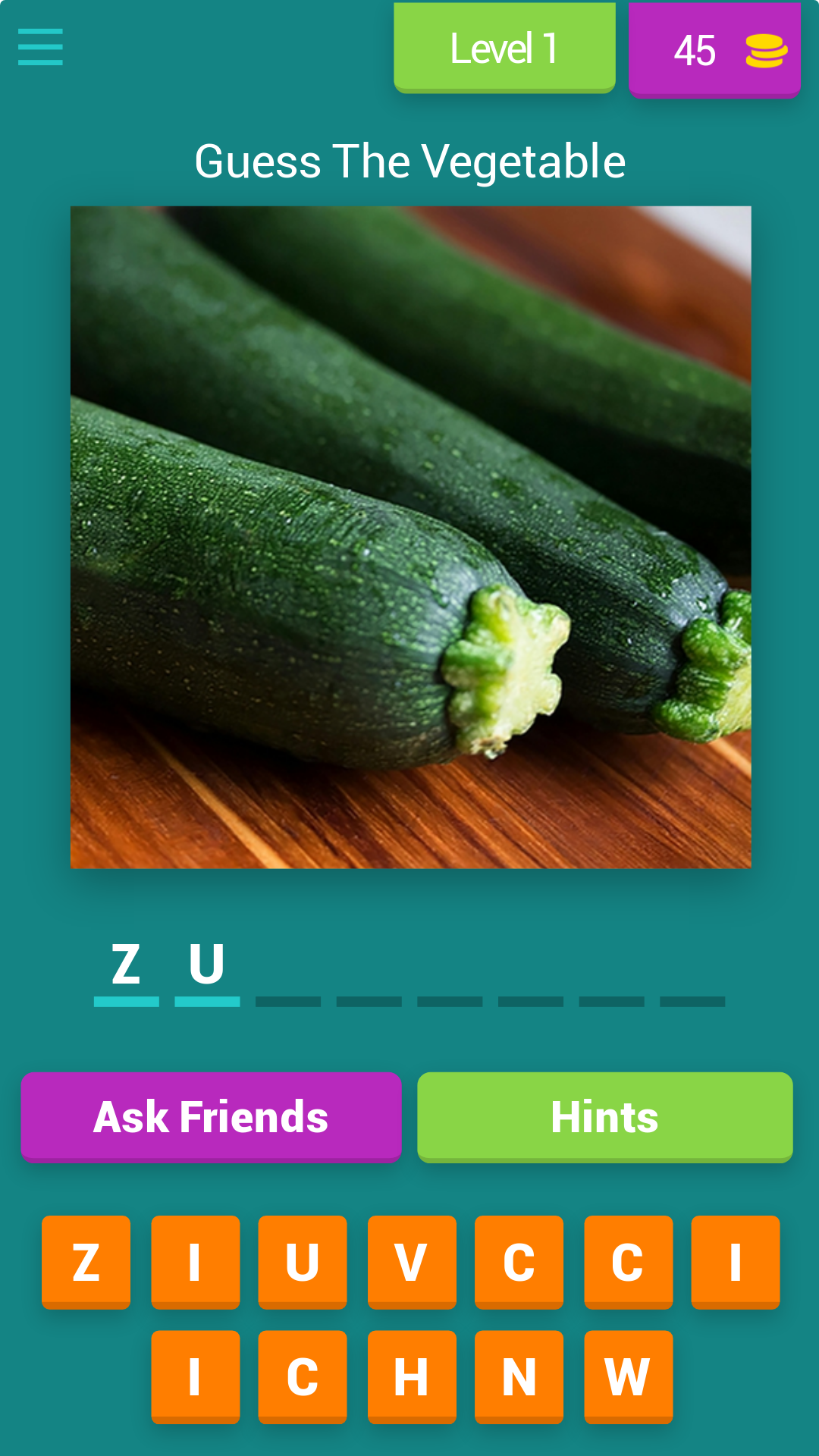 GUESS THE VEGGIES | Indus Appstore | Screenshot