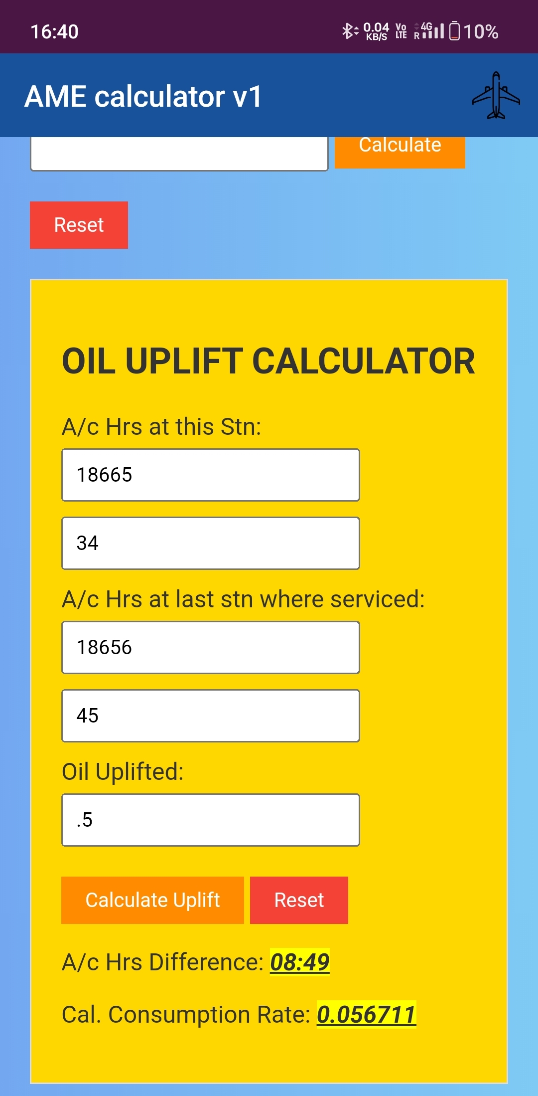 AME calculator v1 | Indus Appstore | Screenshot