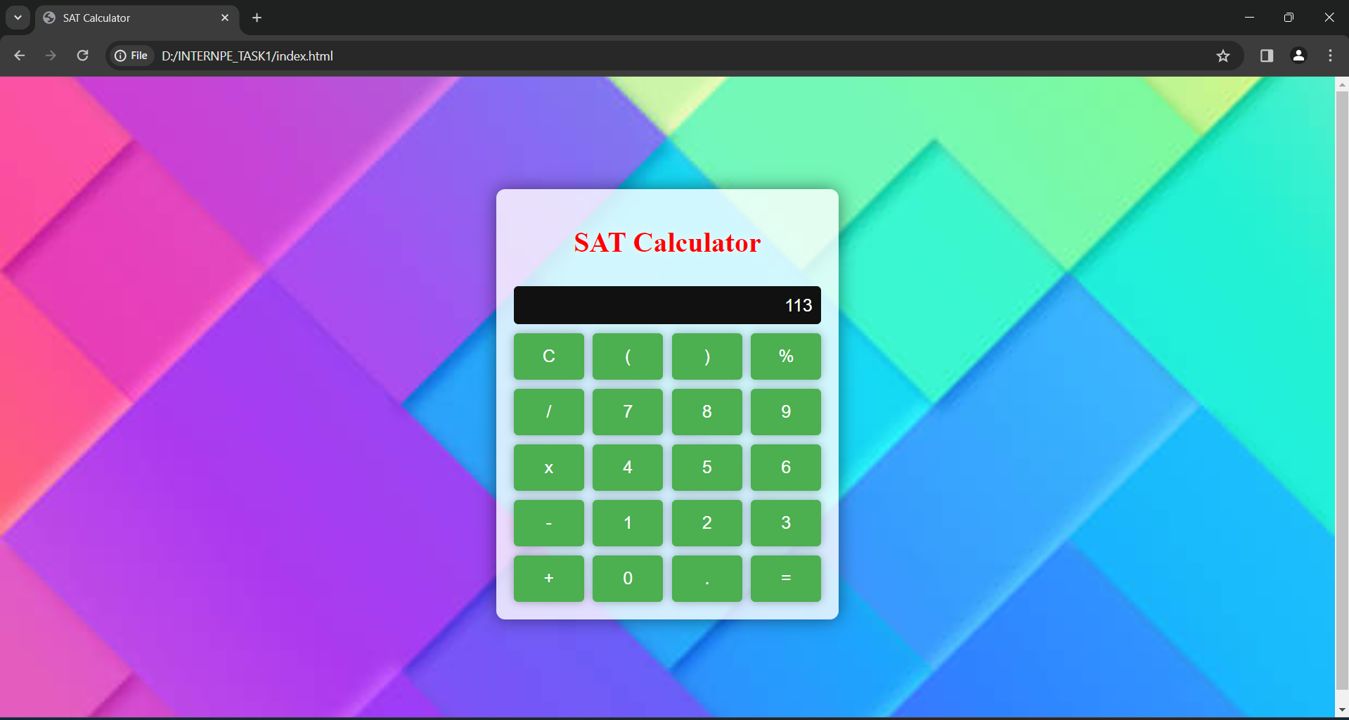 SAT calculator | Indus Appstore | Screenshot