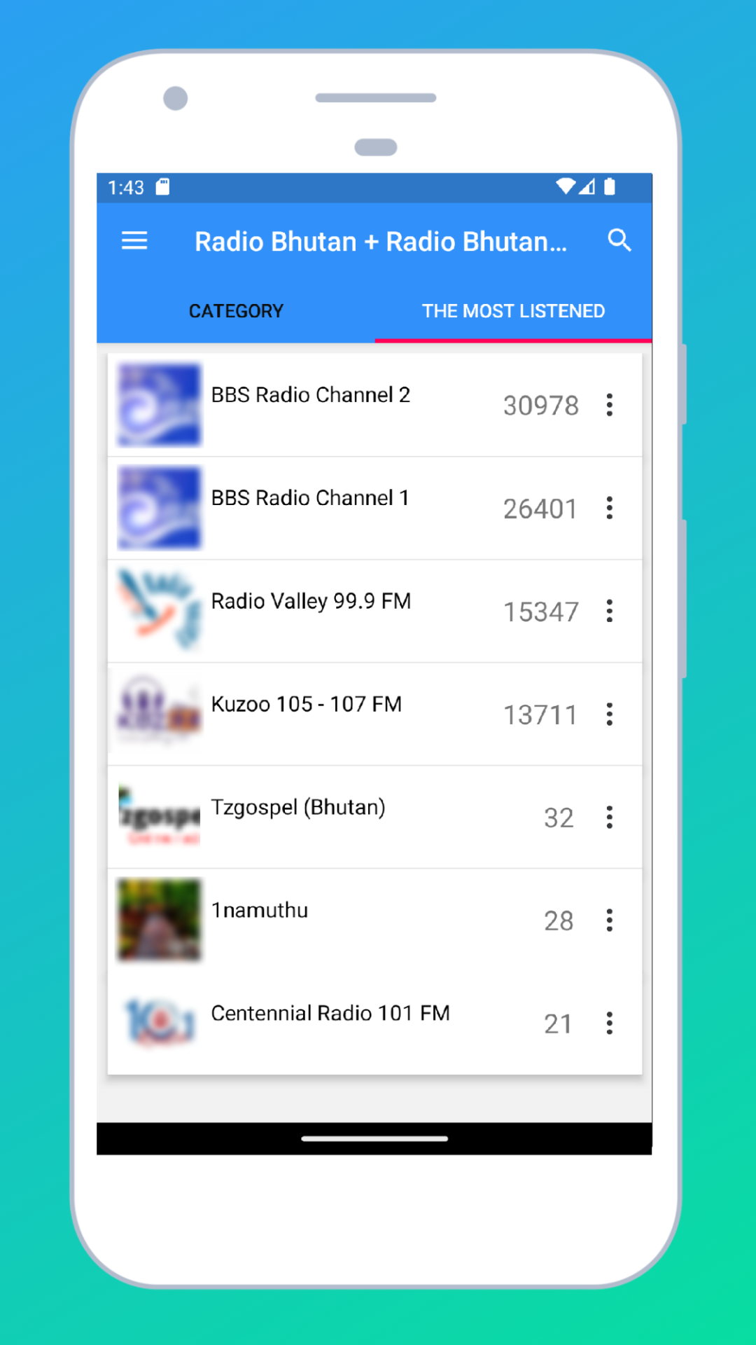 Radio Bhutan + Radio Bhutan FM | Indus Appstore | Screenshot