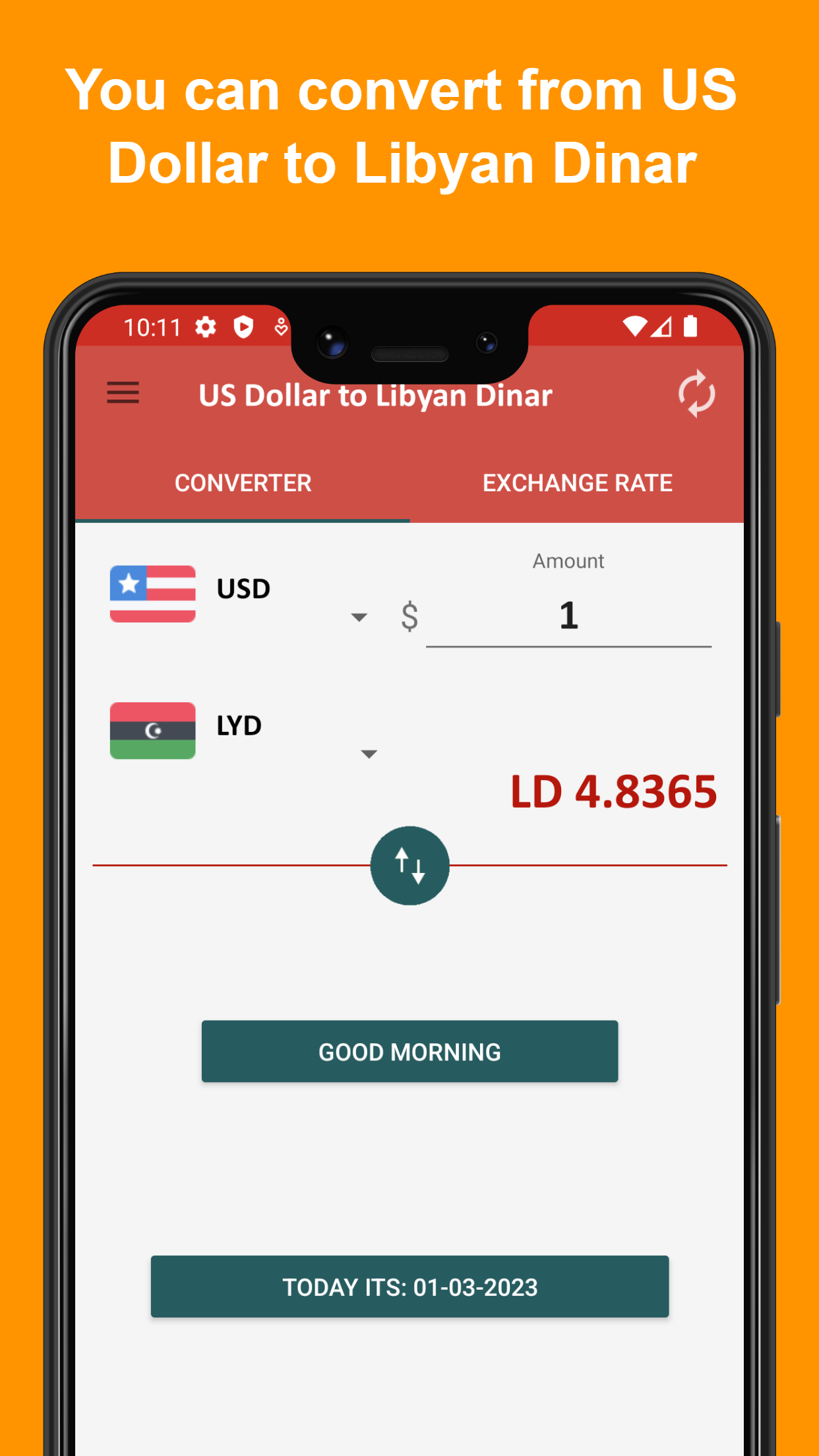 US dollar to Libyan dinar | Indus Appstore | Screenshot