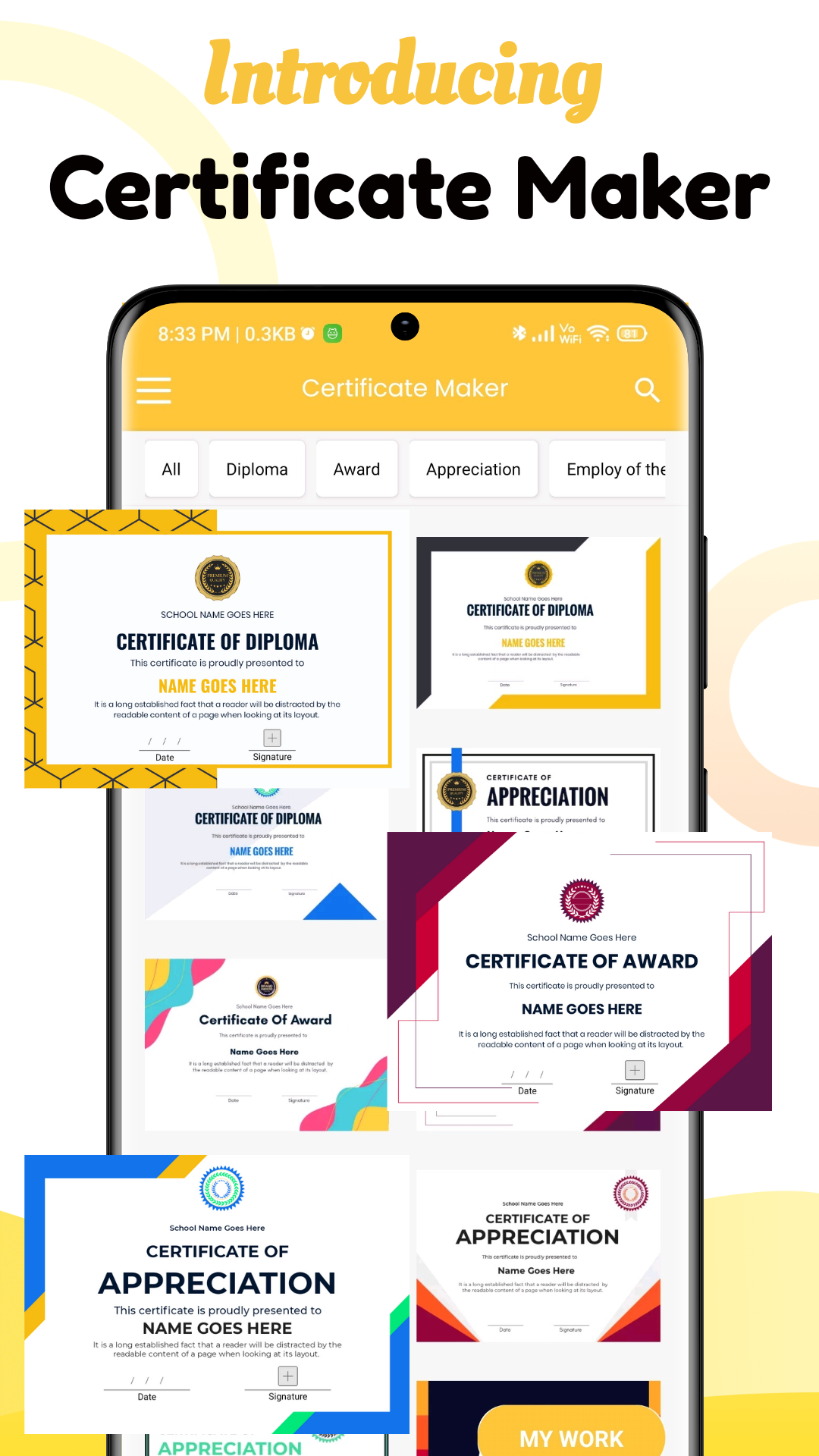 Certificate Maker & Template | Indus Appstore | Screenshot