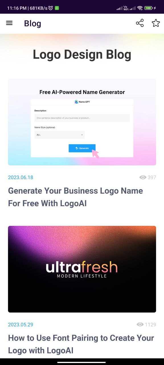 Logo AI : AI Logo Maker | Indus Appstore | Screenshot