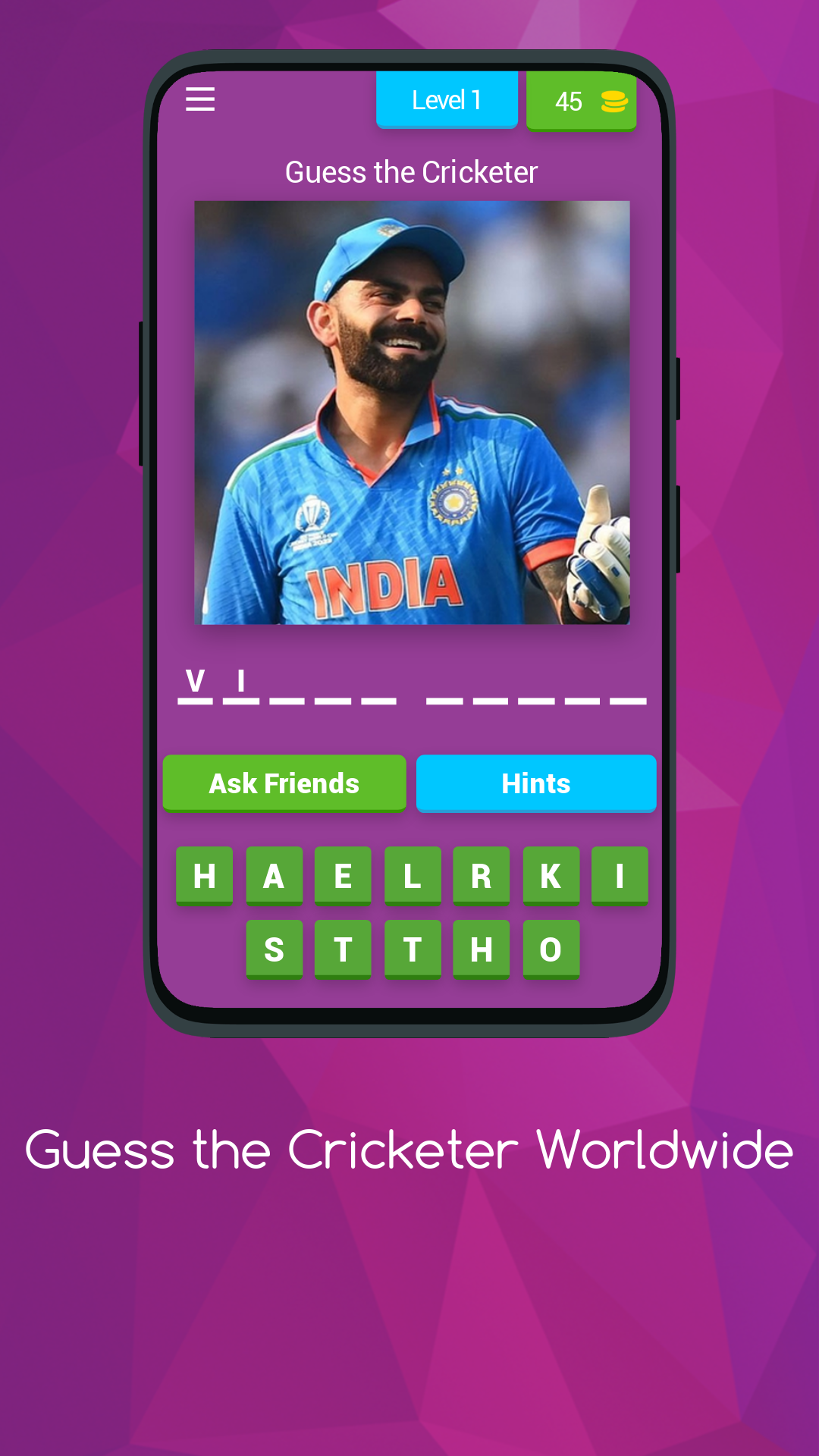 Guess the Cricket Star - Ultimate Cricket Fan Quiz! | Indus Appstore | Screenshot