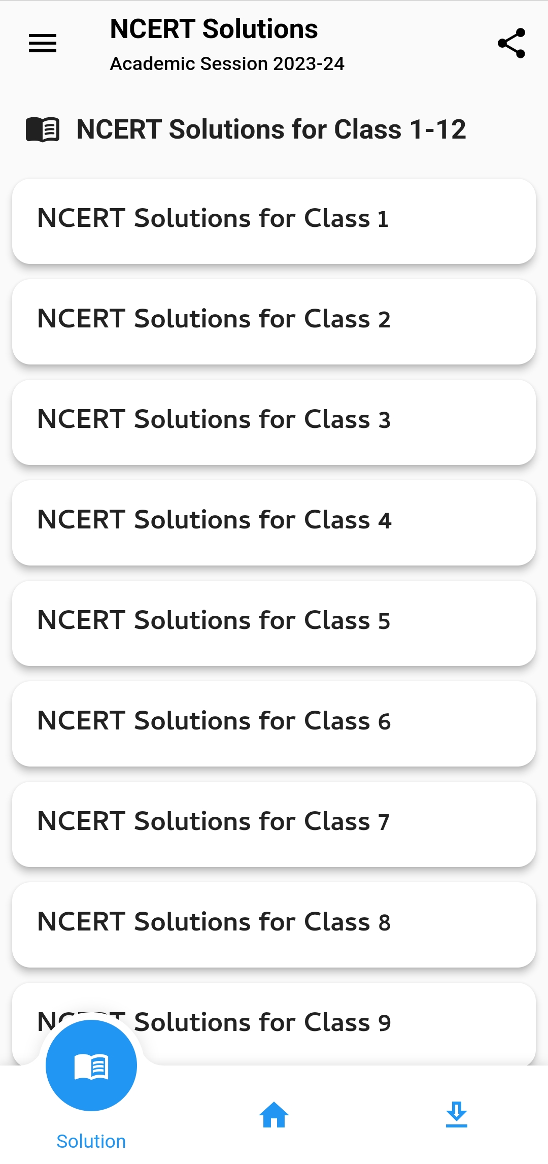 NCERT Solutions of NCERT Books | Indus Appstore | Screenshot