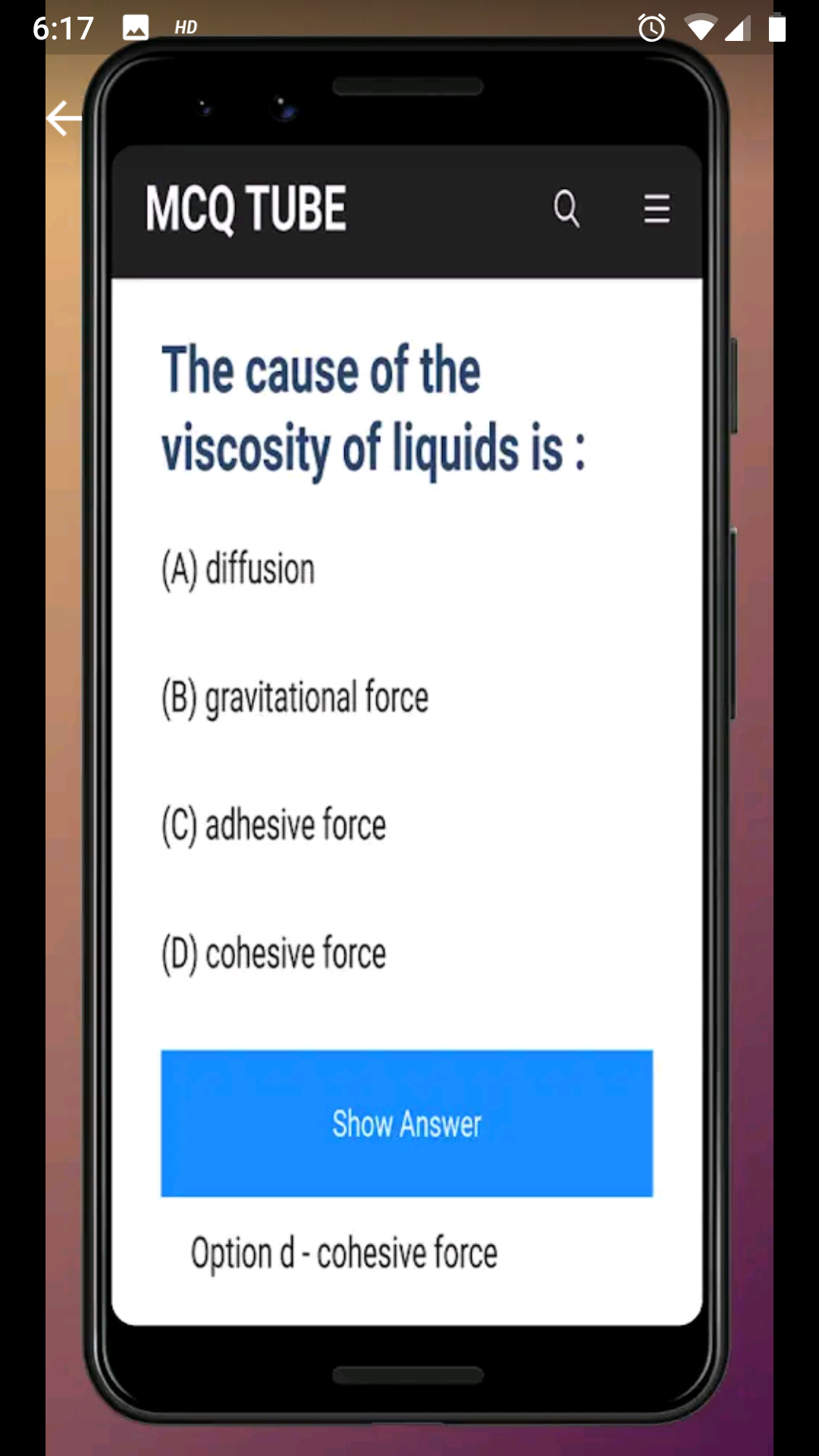 MCQ TUBE (GK, GRE, CTET, NEET) | Indus Appstore | Screenshot