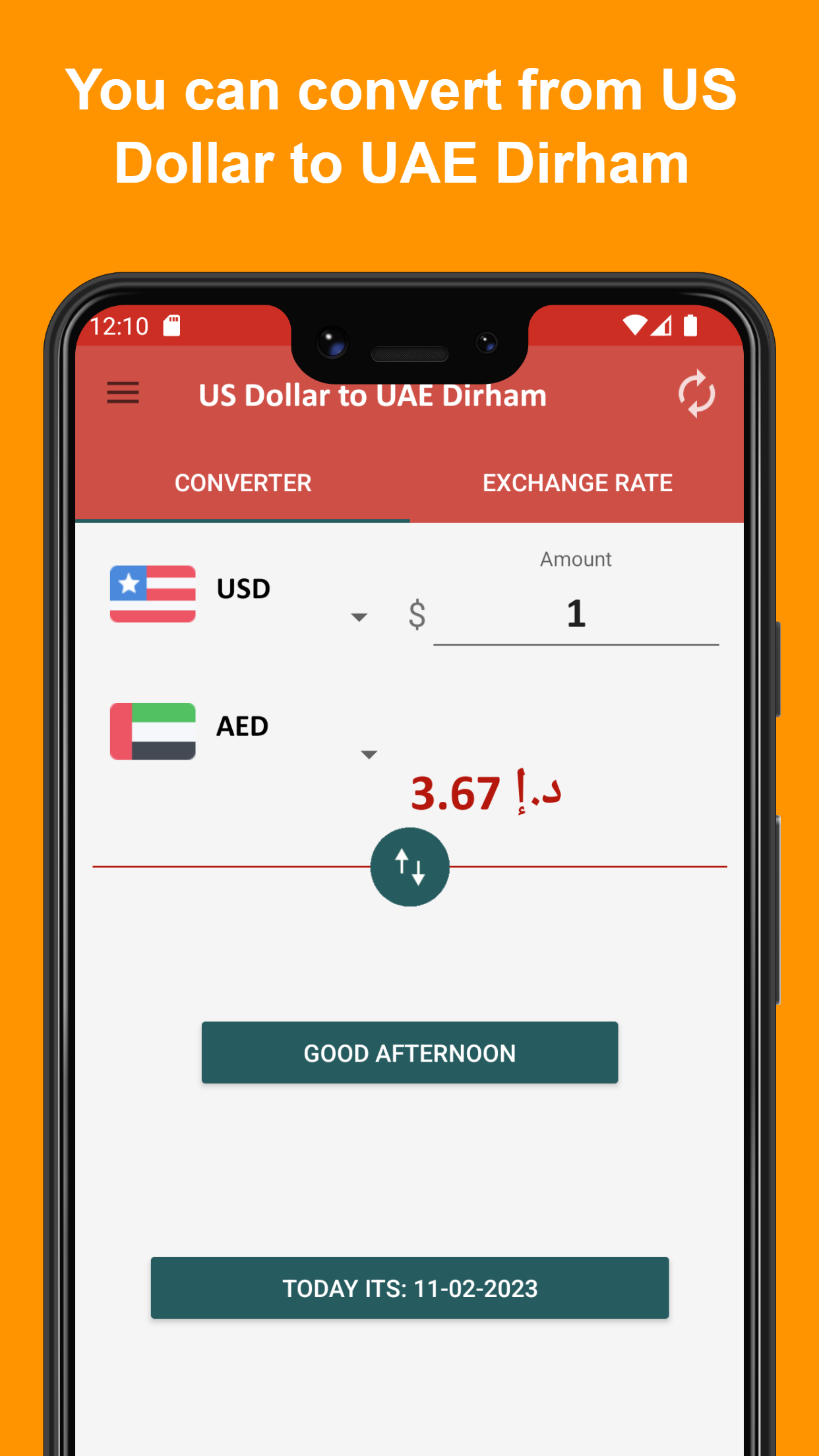 US dollar to UAE dirham | Indus Appstore | Screenshot