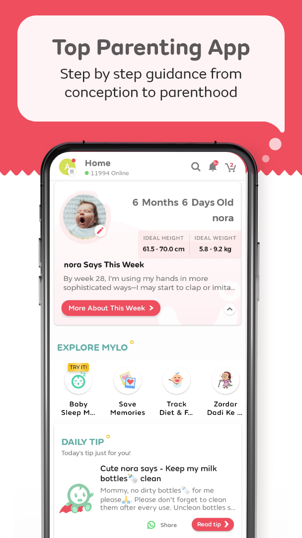 Mylo Pregnancy & Parenting App | Indus Appstore | Screenshot