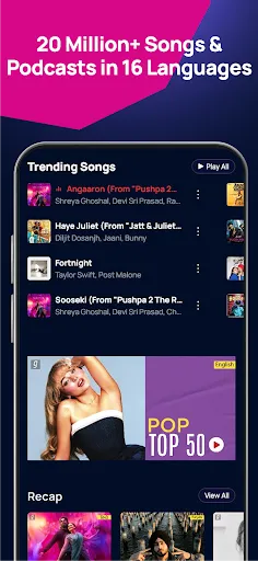 Gaana Music Player, Songs App | Indus Appstore | Screenshot