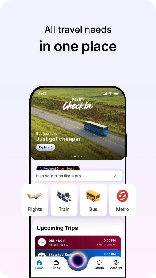 Paytm Checkin Flight Train Bus | Indus Appstore | Screenshot