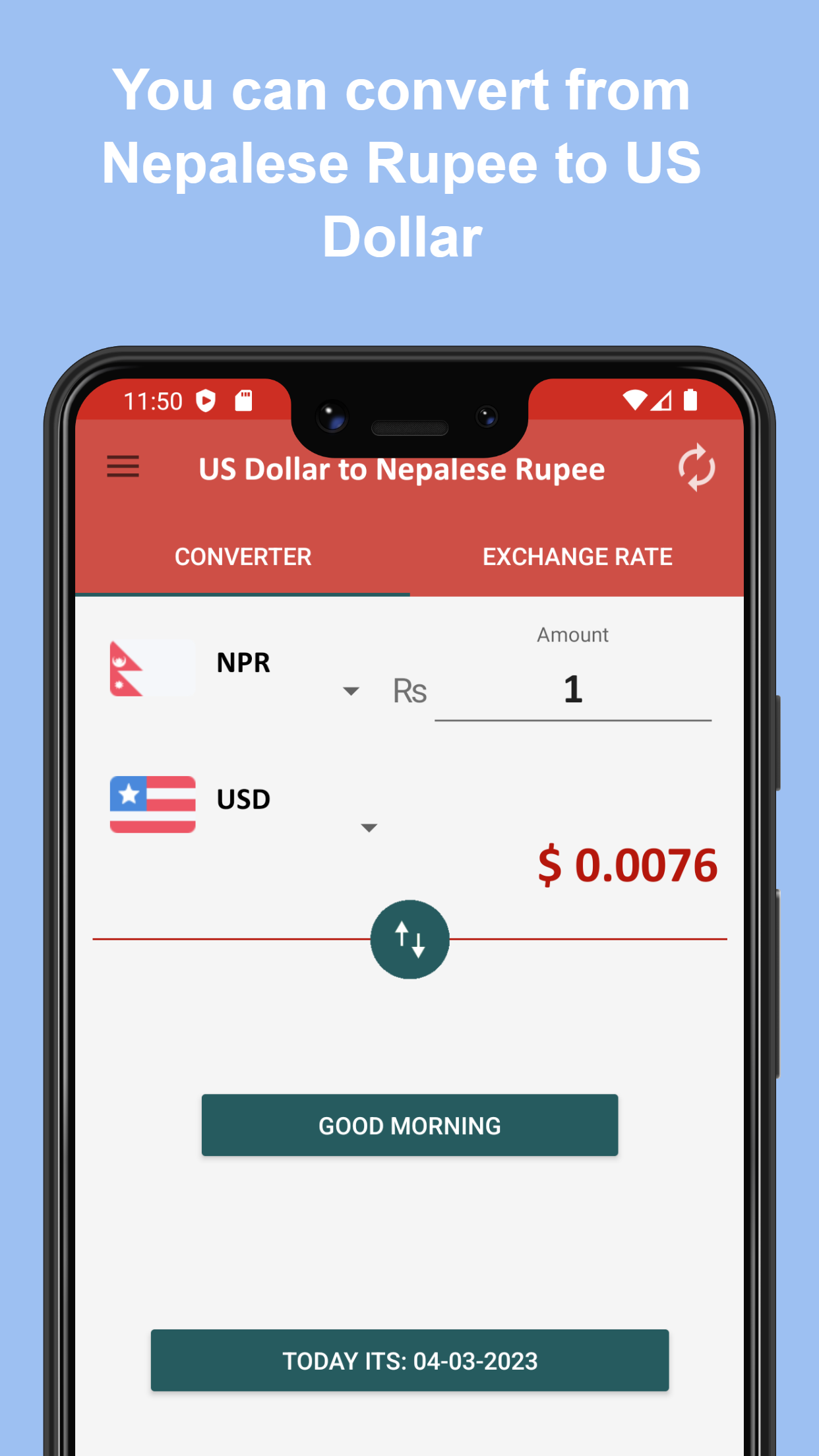 US dollar to Nepalese rupee | Indus Appstore | Screenshot