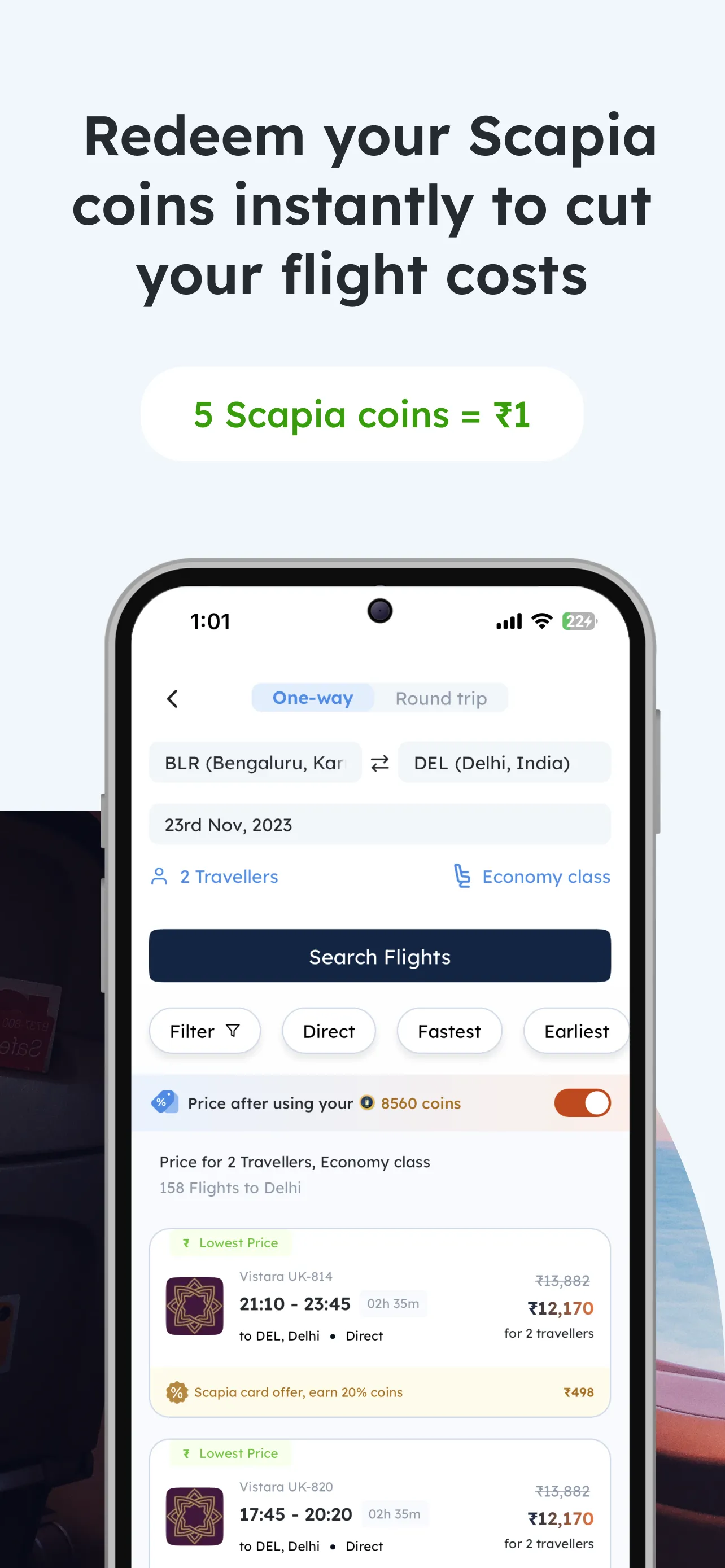 Scapia: A card for travellers | Indus Appstore | Screenshot