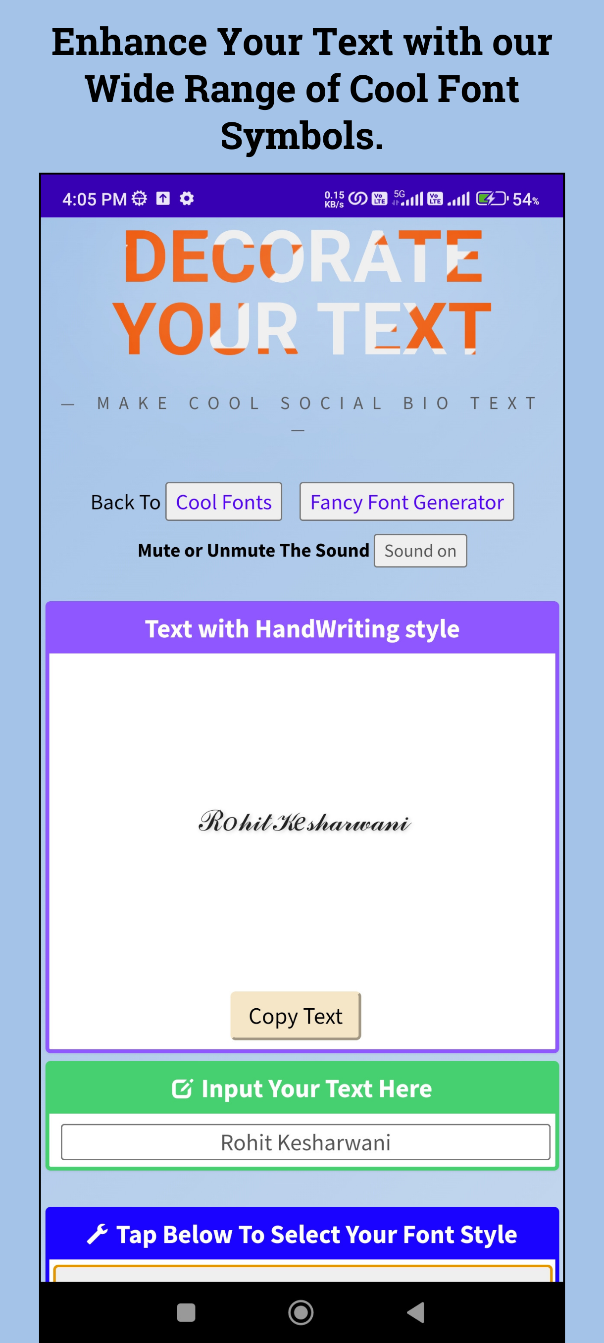 Cool Fonts | Indus Appstore | Screenshot