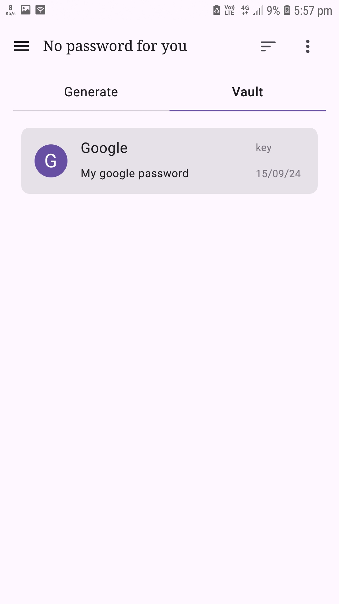 Password manager : No password for you | Indus Appstore | Screenshot