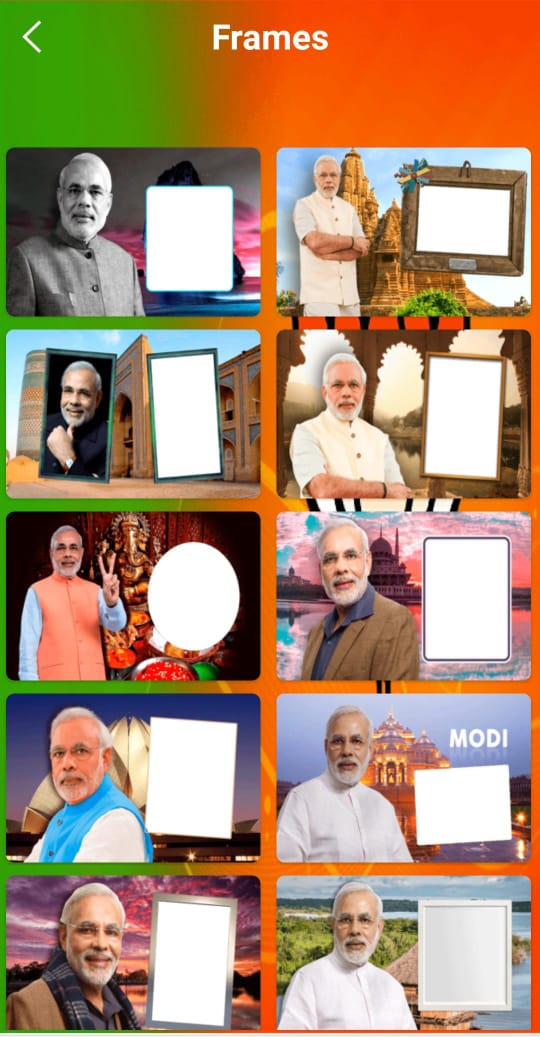 Modi Photo Frame Editor - Modi Selfie | Indus Appstore | Screenshot