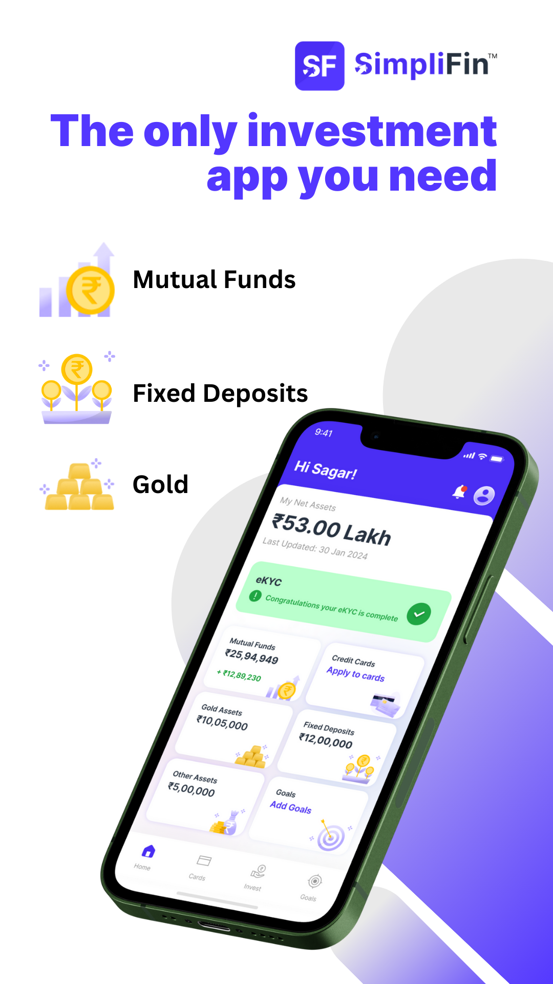 Simplifin: MFs, FDs, Digital Gold | Indus Appstore | Screenshot