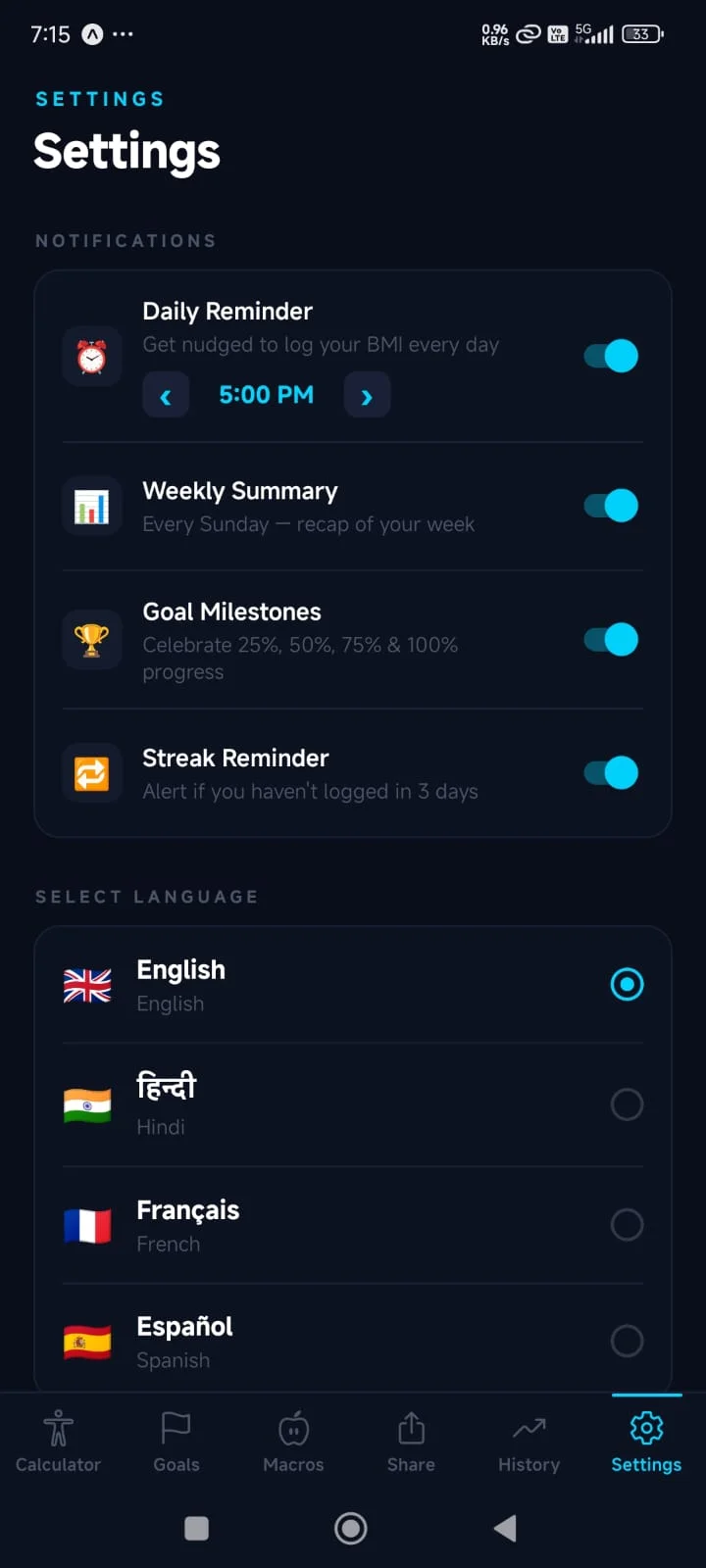 BMI Pro | Indus Appstore | Screenshot