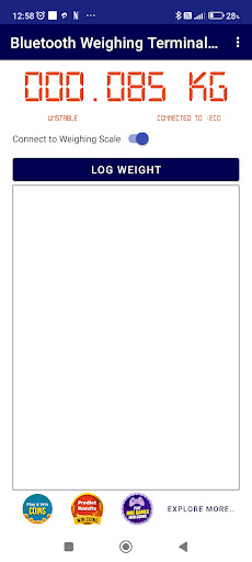 BT Weighing Scale Terminal 2.0 | Indus Appstore | Screenshot