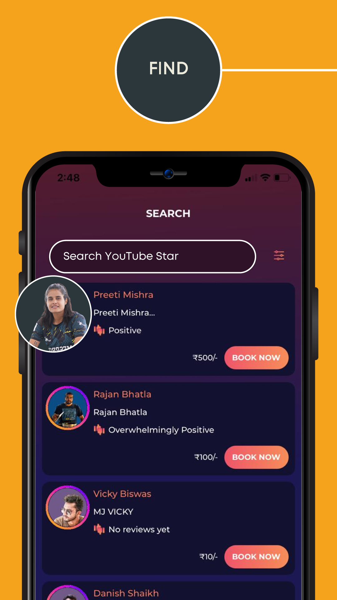 Fancall - Connect with Creators | Indus Appstore | Screenshot