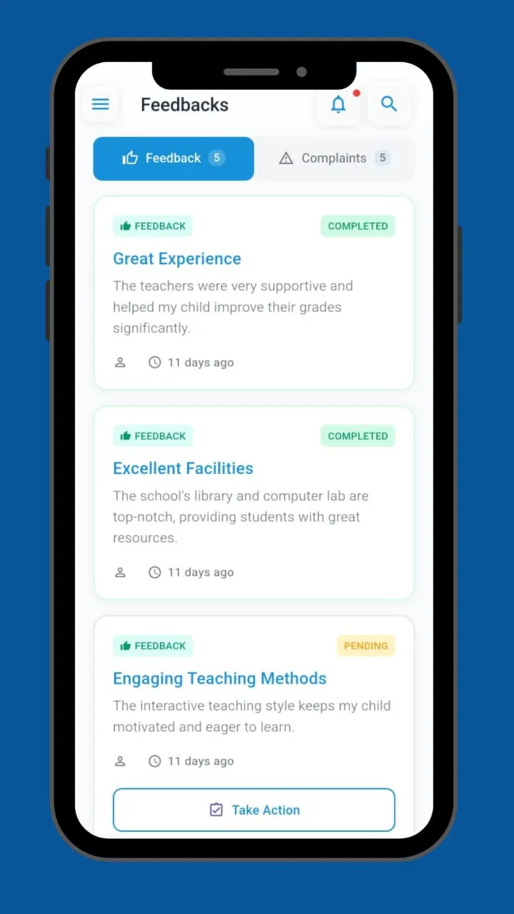 EduTrackio Staff App – Manage Attendance, Classes, Fees, Exams & School Communication | Indus Appstore | Screenshot