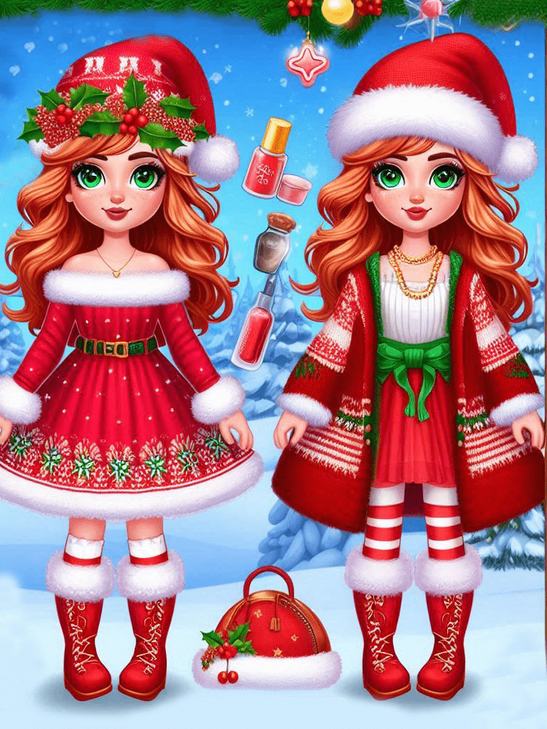 Christmas Dress Up Game For Girls - Christmas Games | Indus Appstore | Screenshot