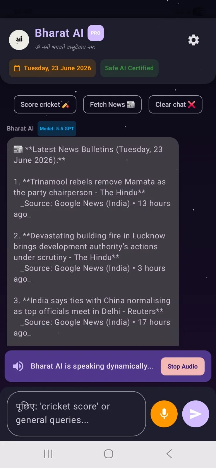 BHARAT AI PRO  | Indus Appstore | Screenshot