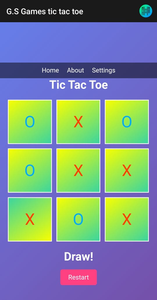 G.S Games tic tac toe | Indus Appstore | Screenshot