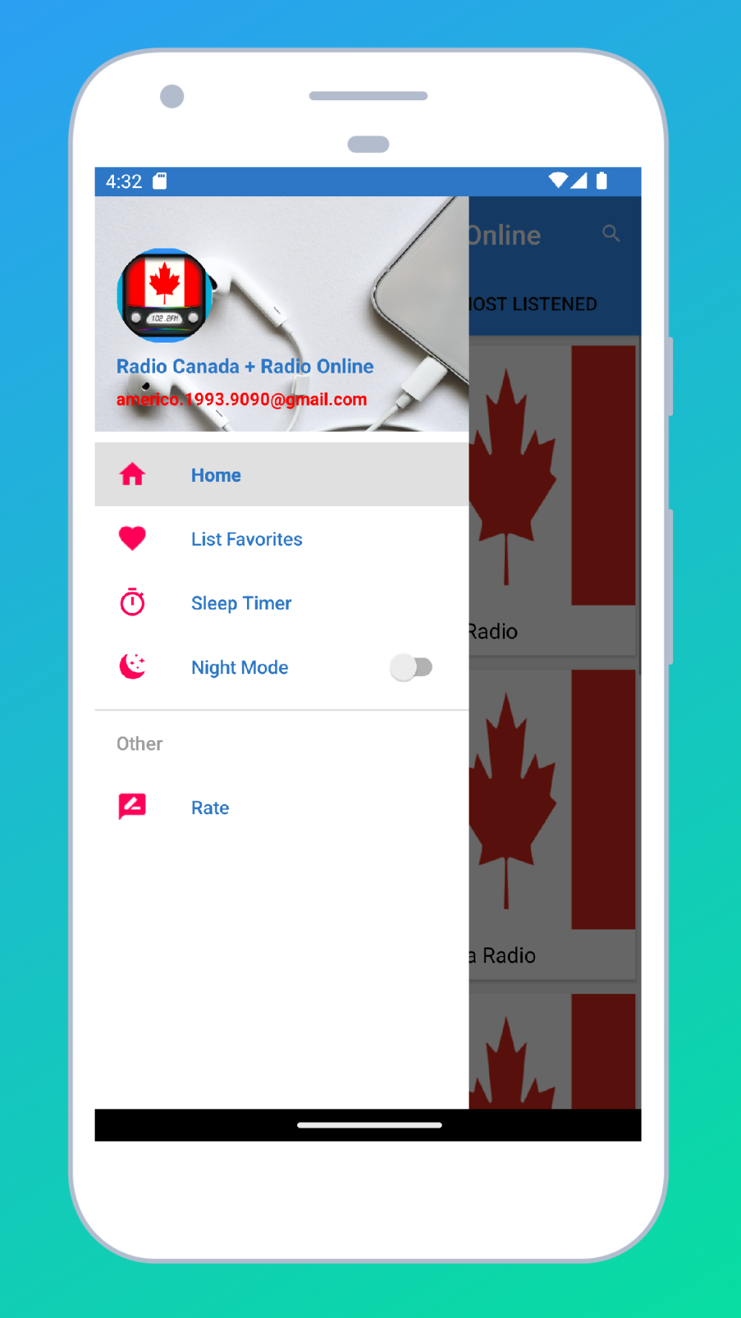 Radio Canada App + Radio Online | Indus Appstore | Screenshot