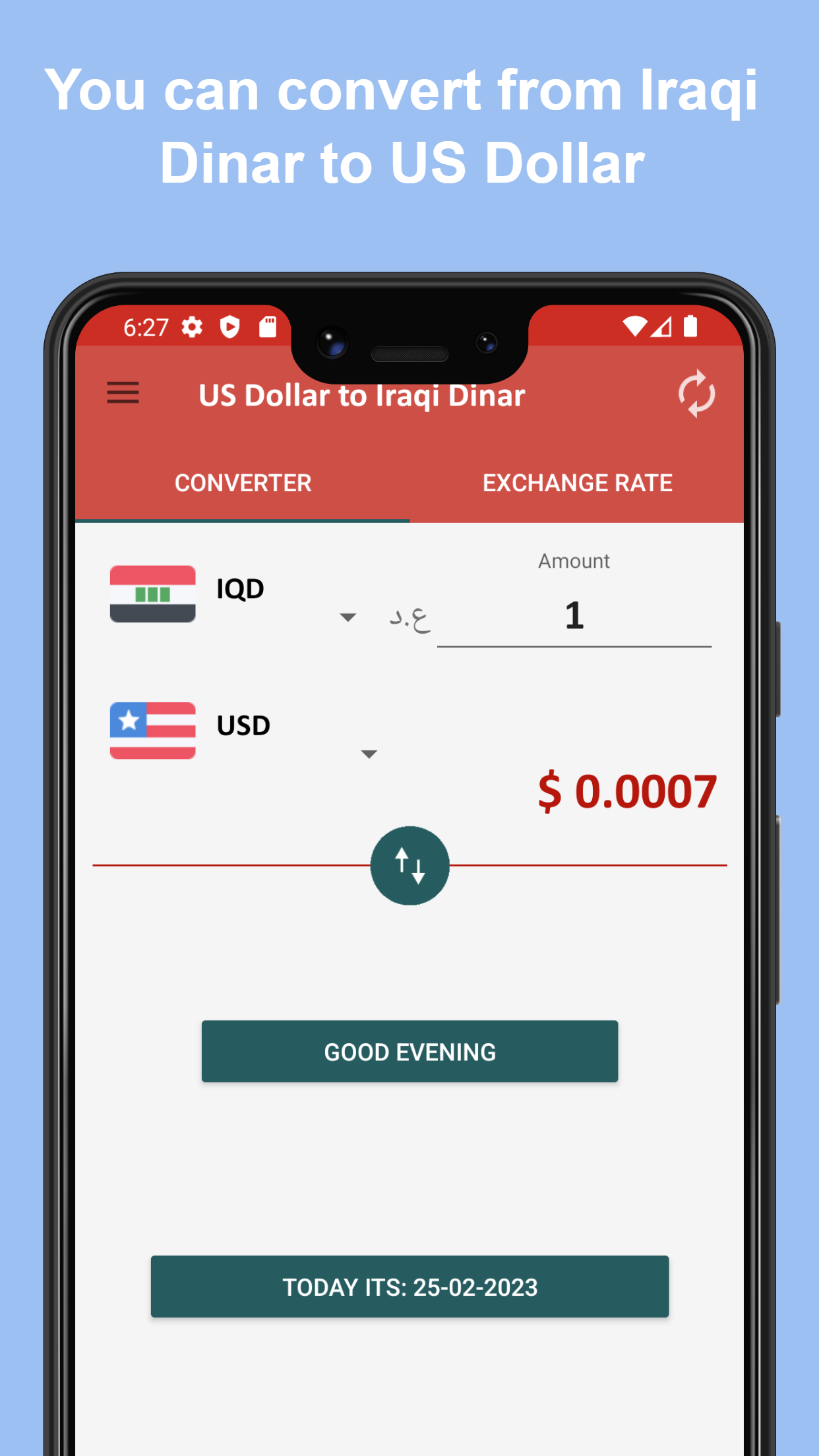 US dollar to Iraqi dinar | Indus Appstore | Screenshot