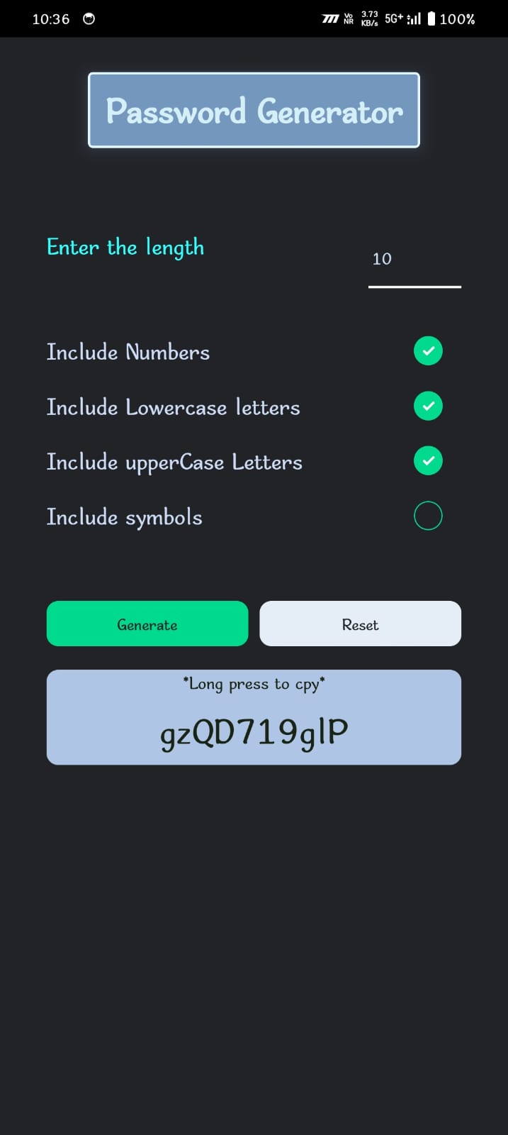 Password-Generator | Indus Appstore | Screenshot