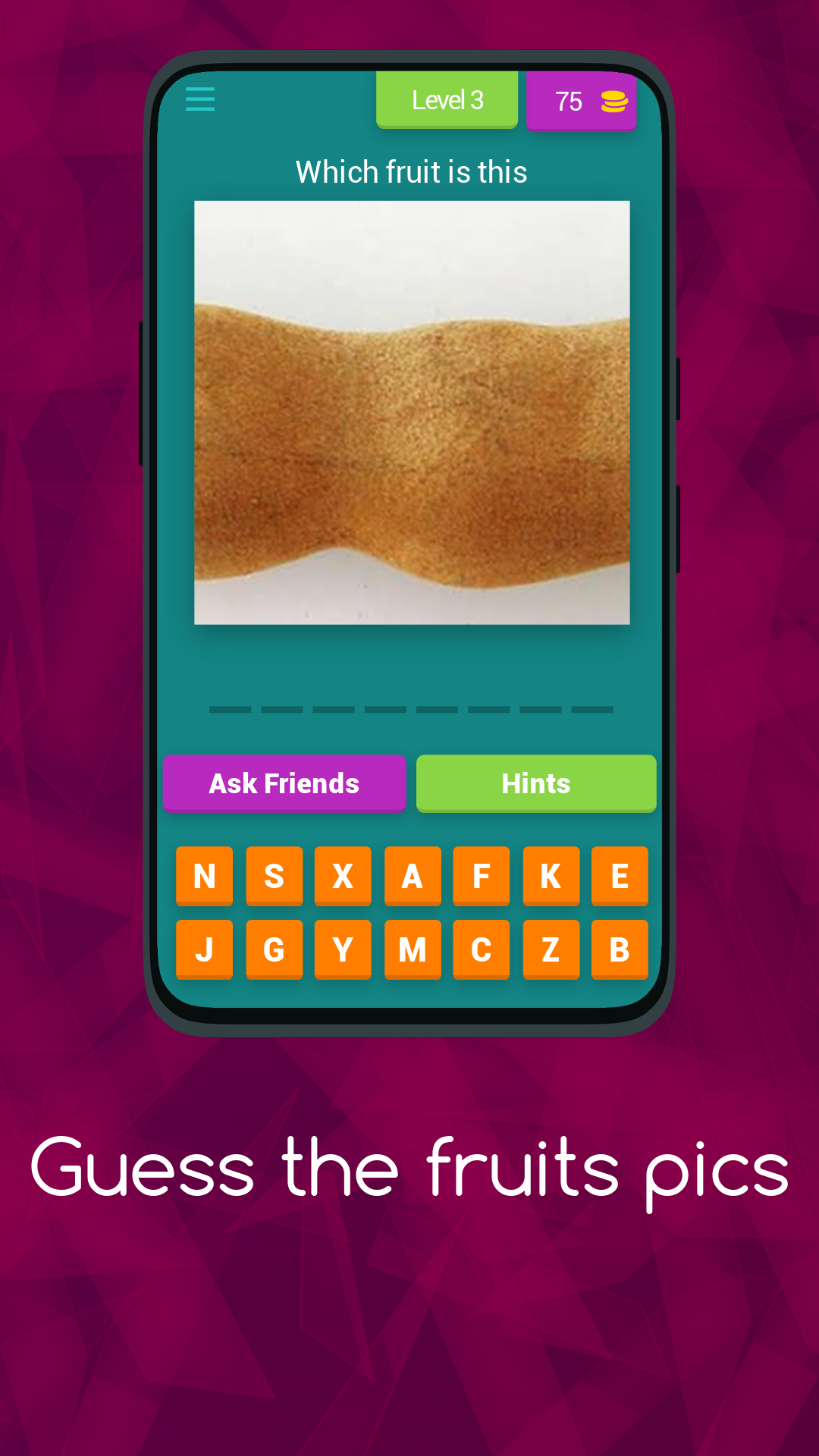 "Fruits Trivia: Guess the Creature Quiz" | Indus Appstore | Screenshot