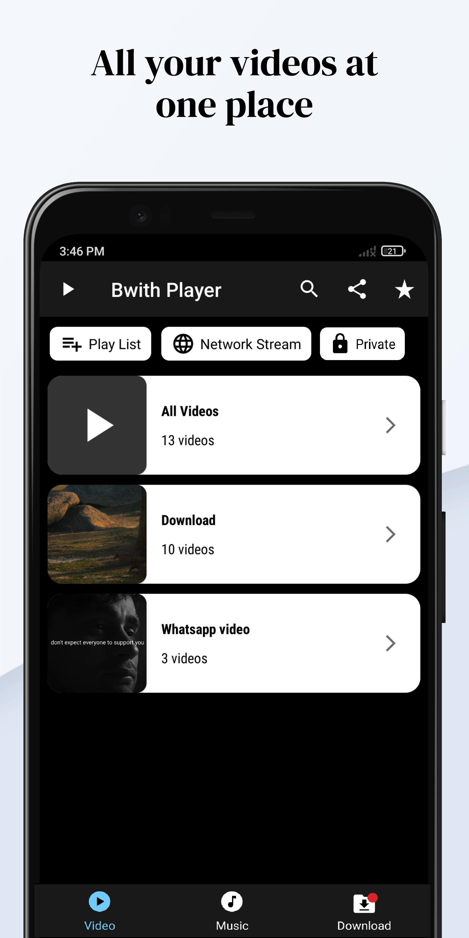 Bwith Player All in One Player | Indus Appstore | Screenshot