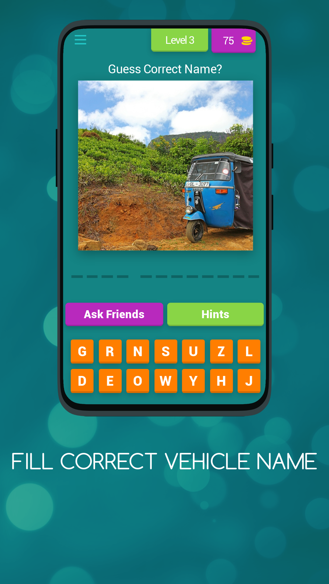 Vehicle Name Trivia Game | Indus Appstore | Screenshot