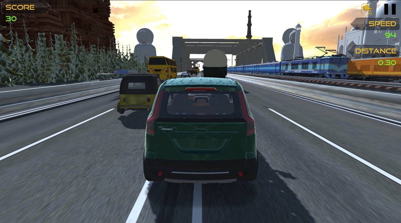 INDIAN CAR TRAFFIC DRIVING SIM 3D | Indus Appstore | Screenshot