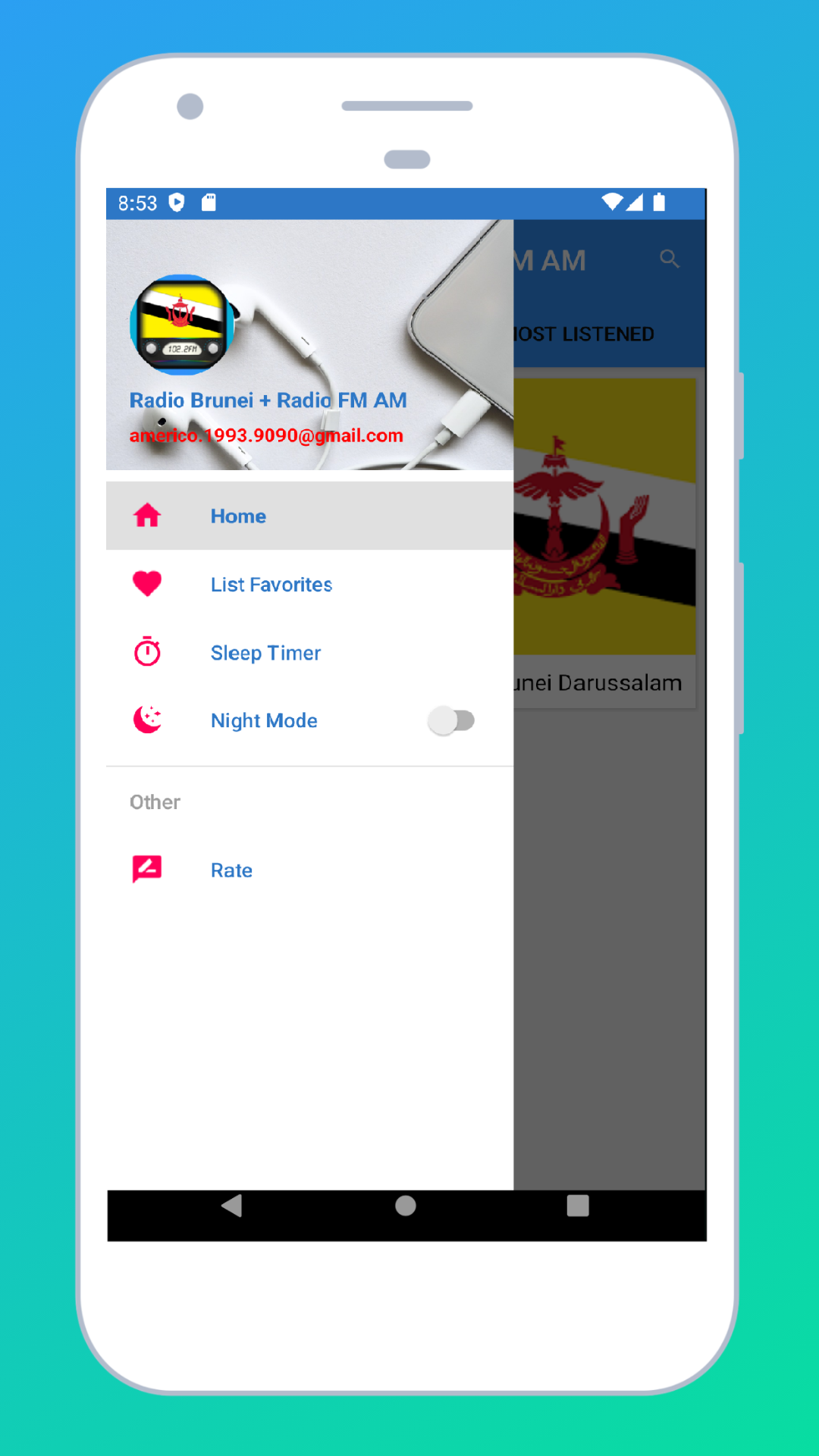 Radio Brunei + Radio Brunei FM | Indus Appstore | Screenshot