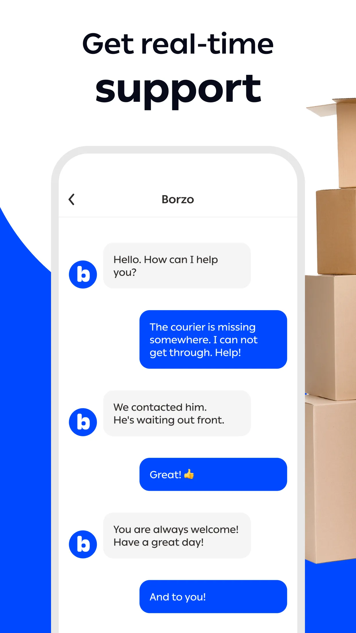 Borzo: Parcel Delivery App | Indus Appstore | Screenshot