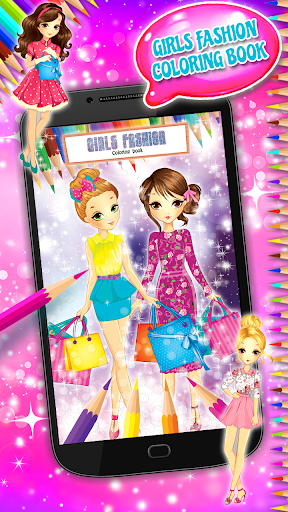 Girls Fashion Coloring Book | Indus Appstore | Screenshot