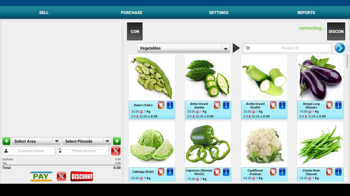 Fruit & Vegetable POS Tablet | Indus Appstore | Screenshot