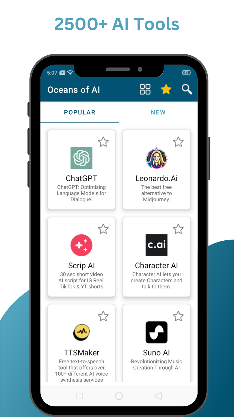 ChatGPT and 2500 more AI Tools - Oceans of AI | Indus Appstore | Screenshot