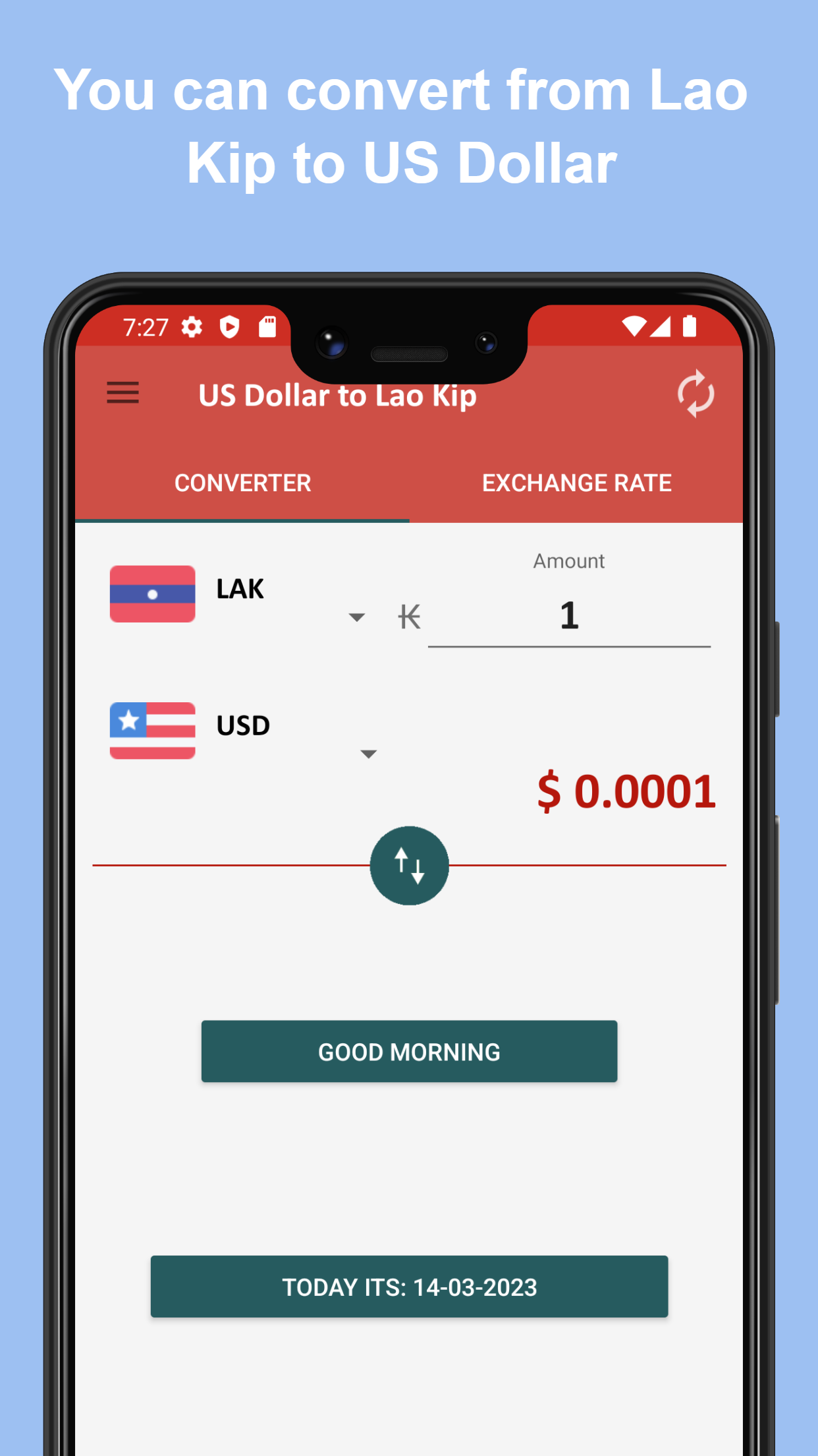 US Dollar to Lao Kip | Indus Appstore | Screenshot