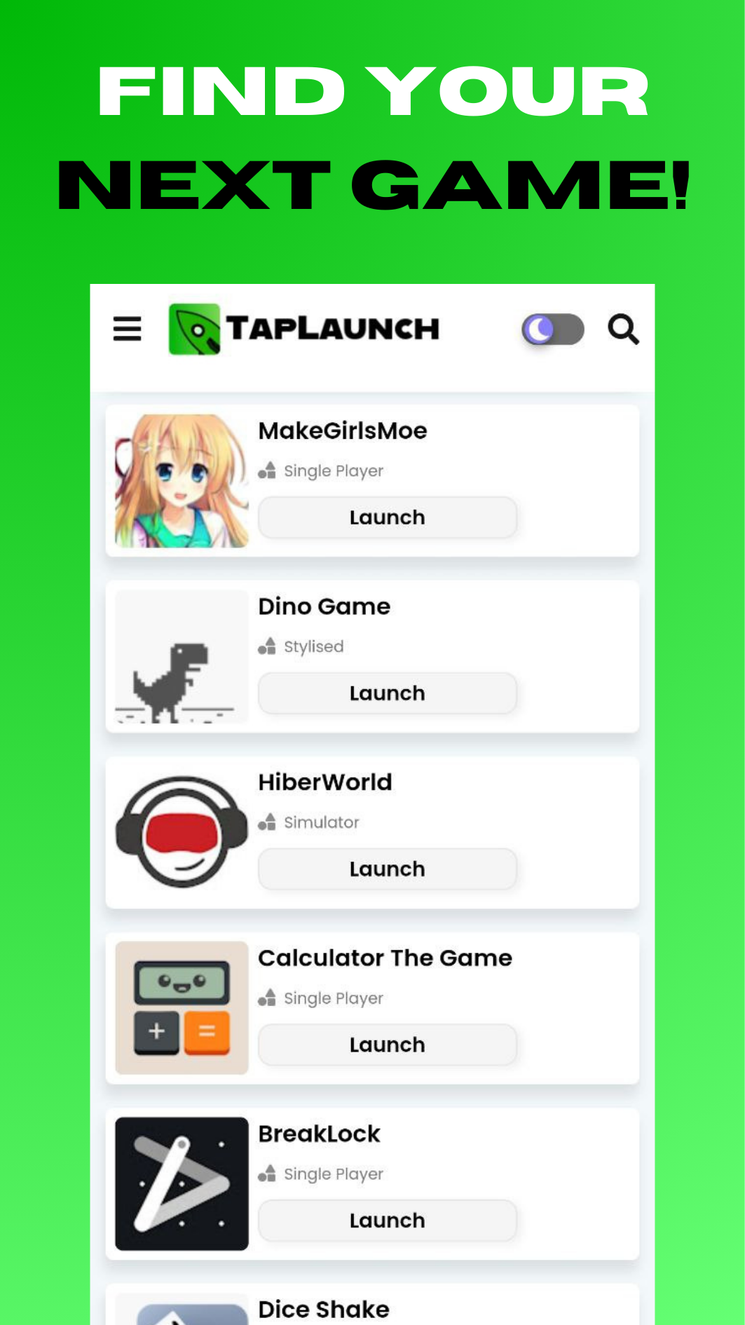 TapLaunch | Indus Appstore | Screenshot