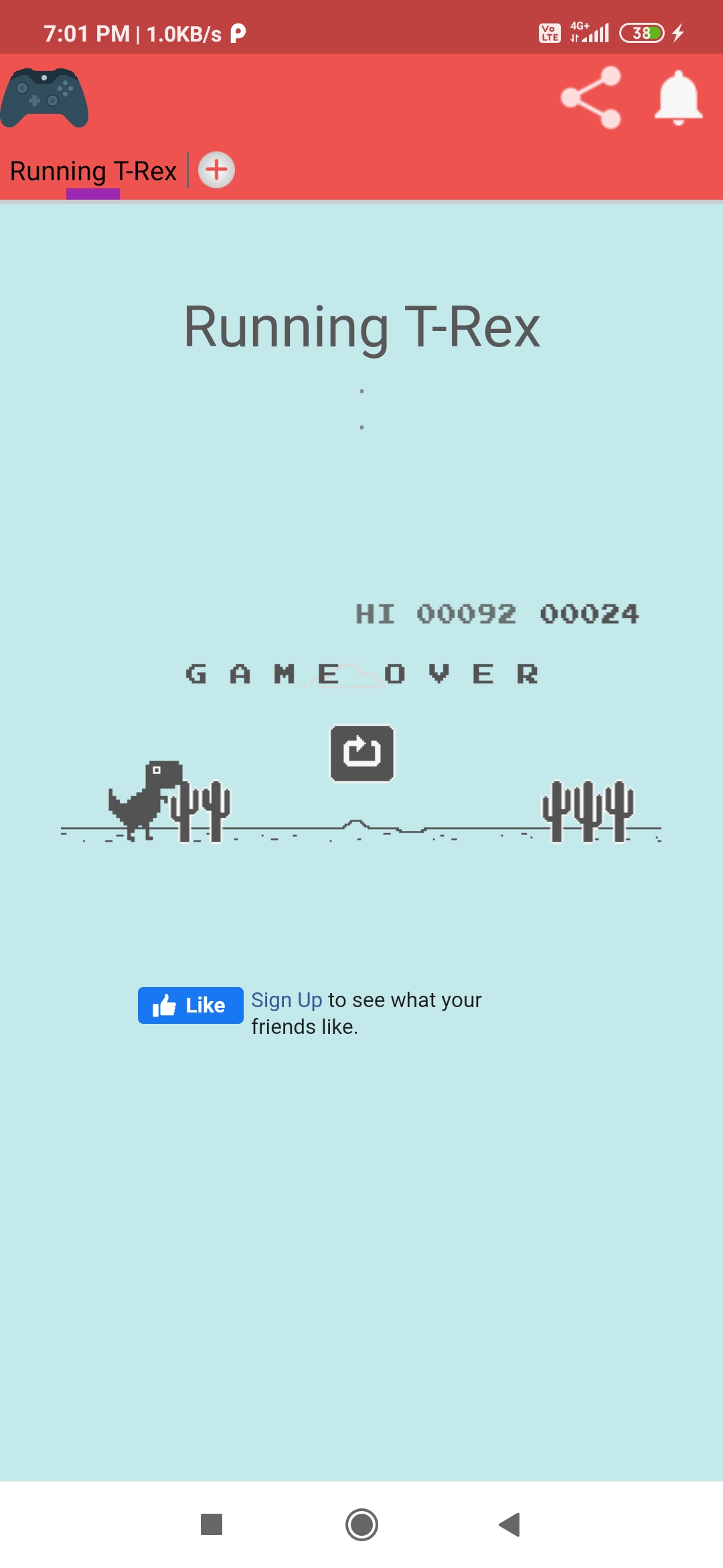 Running T-Rex | Indus Appstore | Screenshot