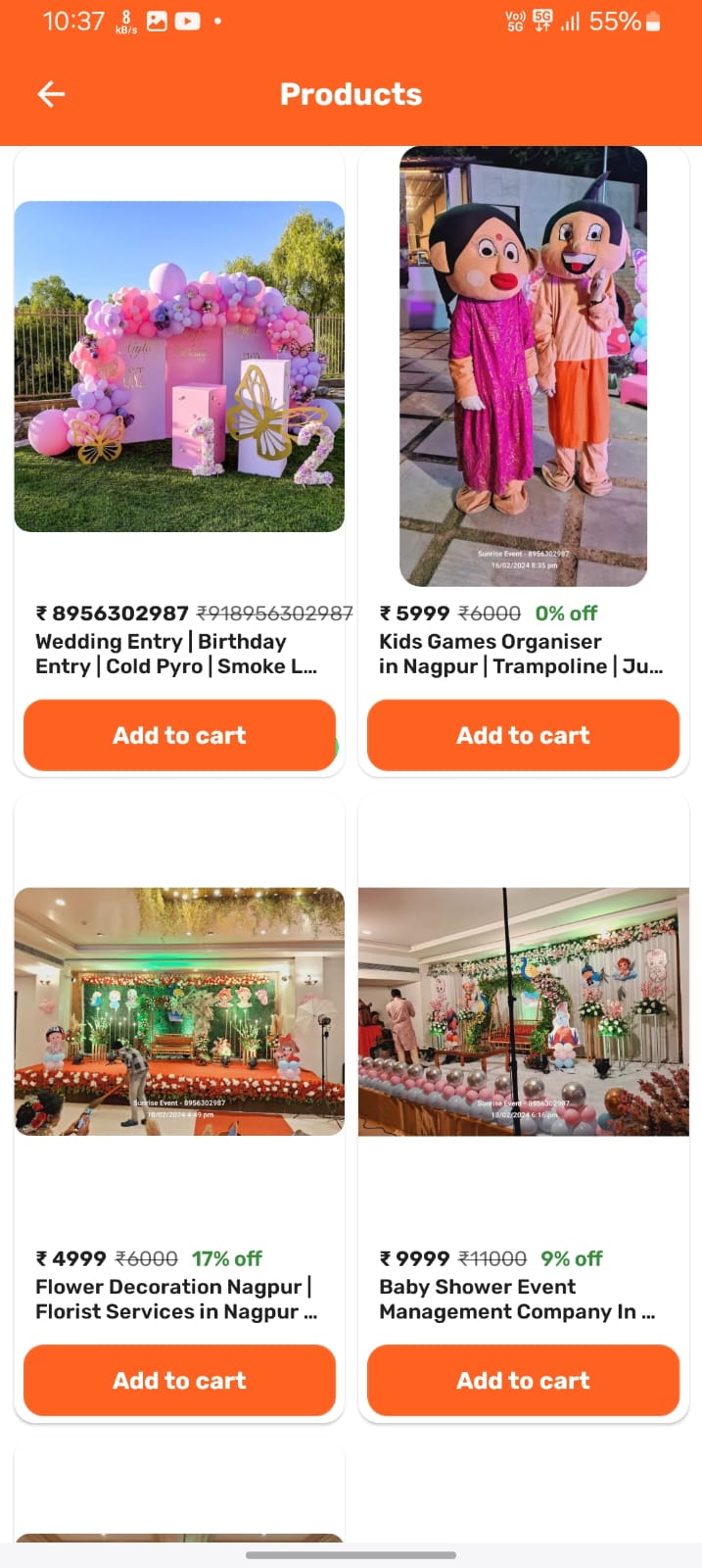 Sunrise Event Nagpur - Event Organisers and Decorators | Indus Appstore | Screenshot