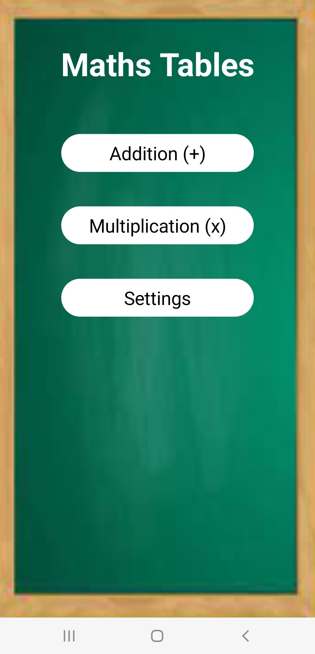 Maths Tables | Indus Appstore | Screenshot