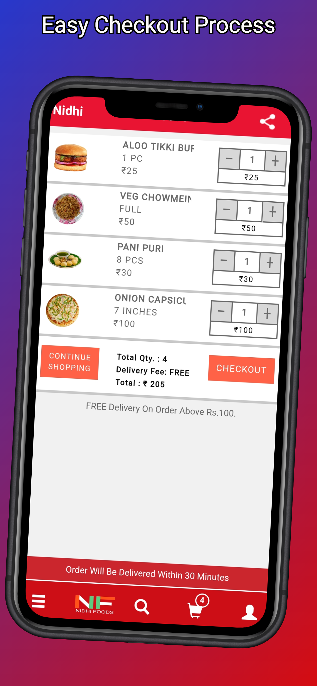 NIDHI FOODS : FOOD DELIVERY APP | Indus Appstore | Screenshot