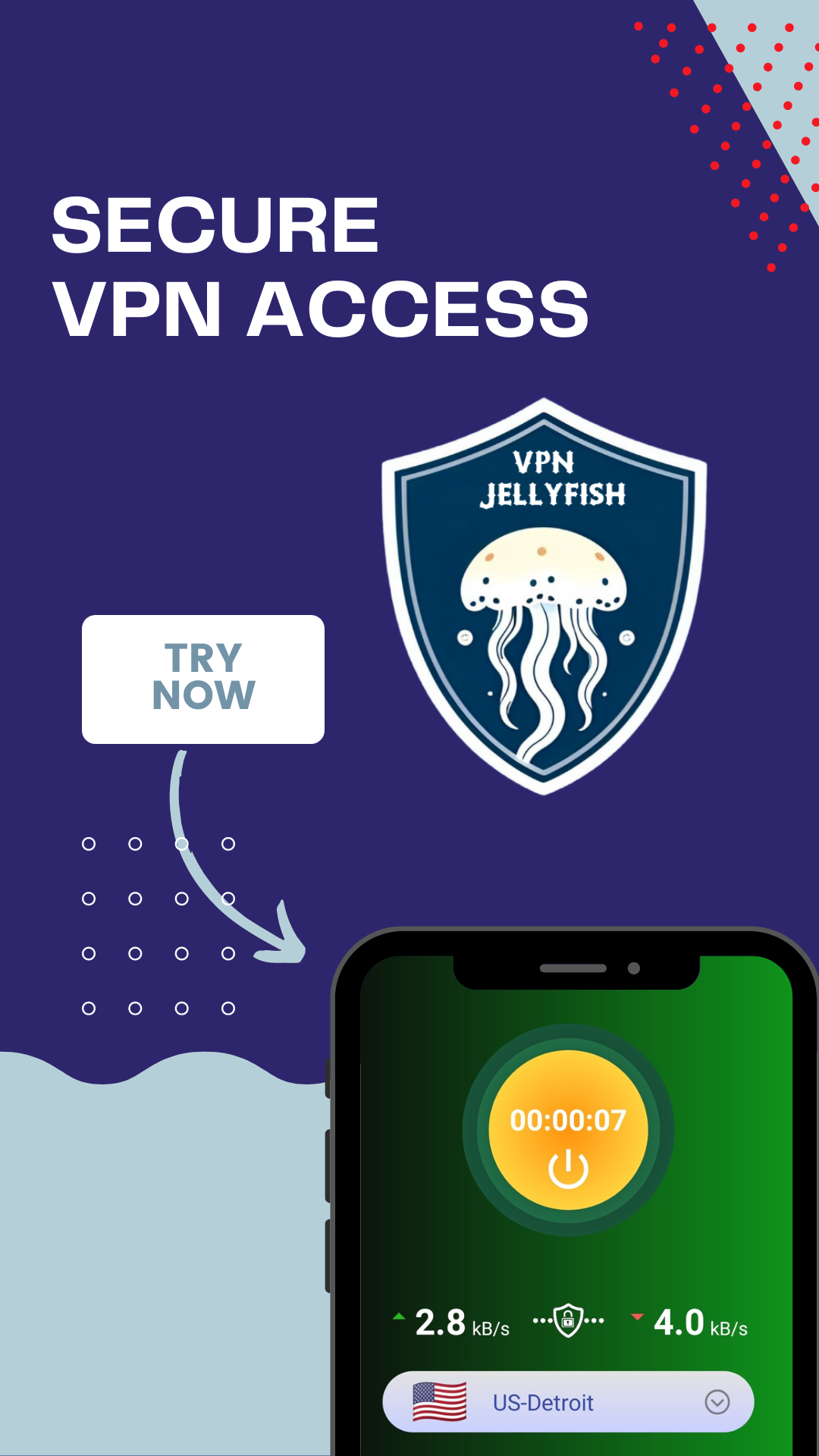 Jellyfish VPN : FREE and Secure VPN | Indus Appstore | Screenshot