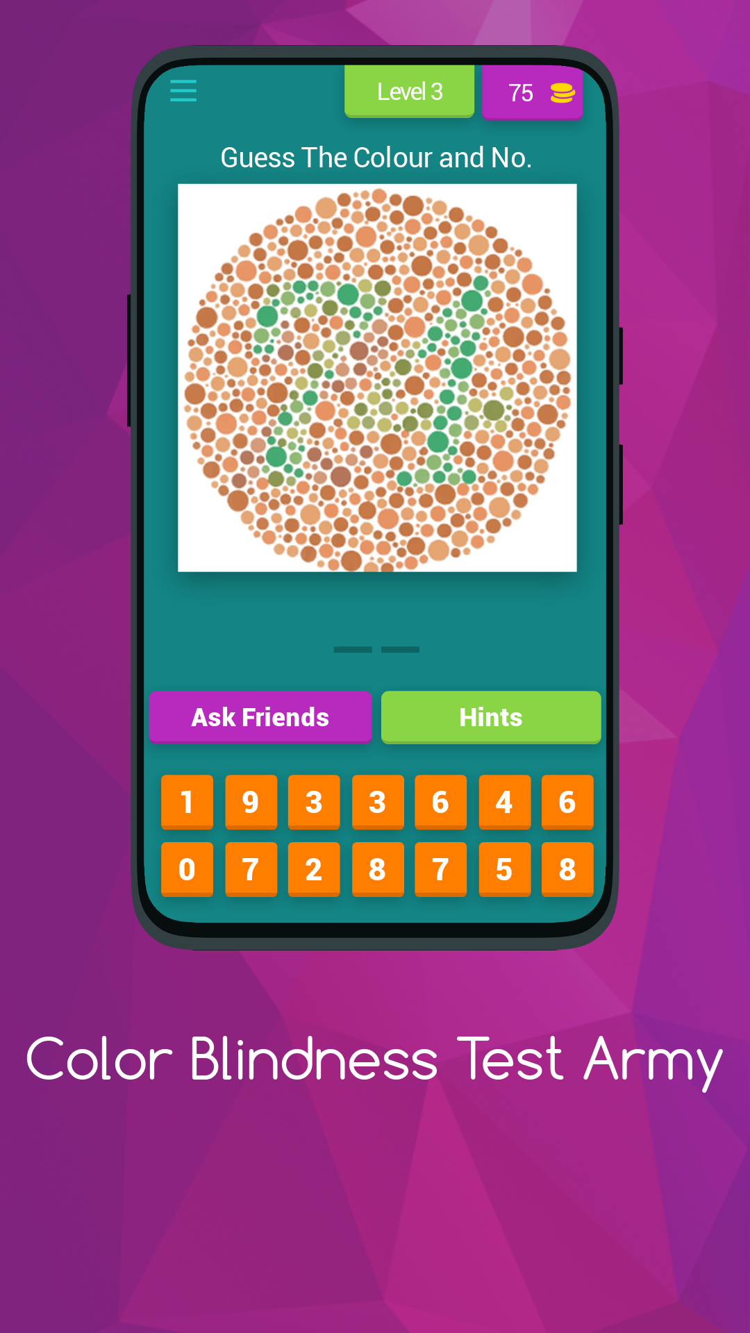 Color Blindness Test Army | Indus Appstore | Screenshot