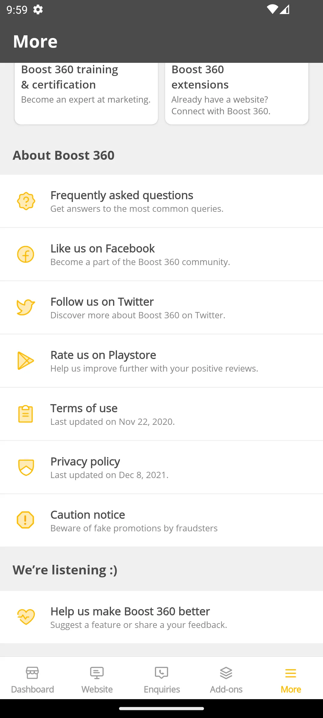 Boost 360: Create a Website | Indus Appstore | Screenshot