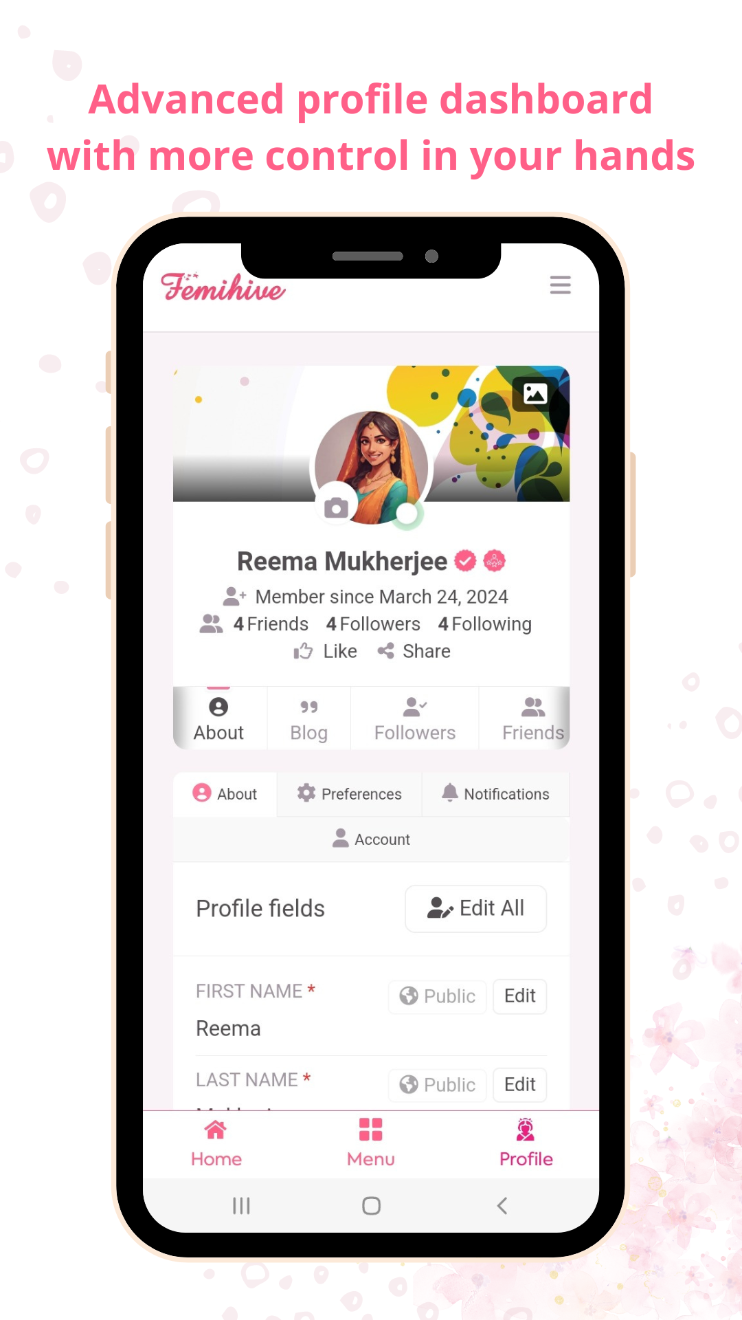 Femihive | Indus Appstore | Screenshot