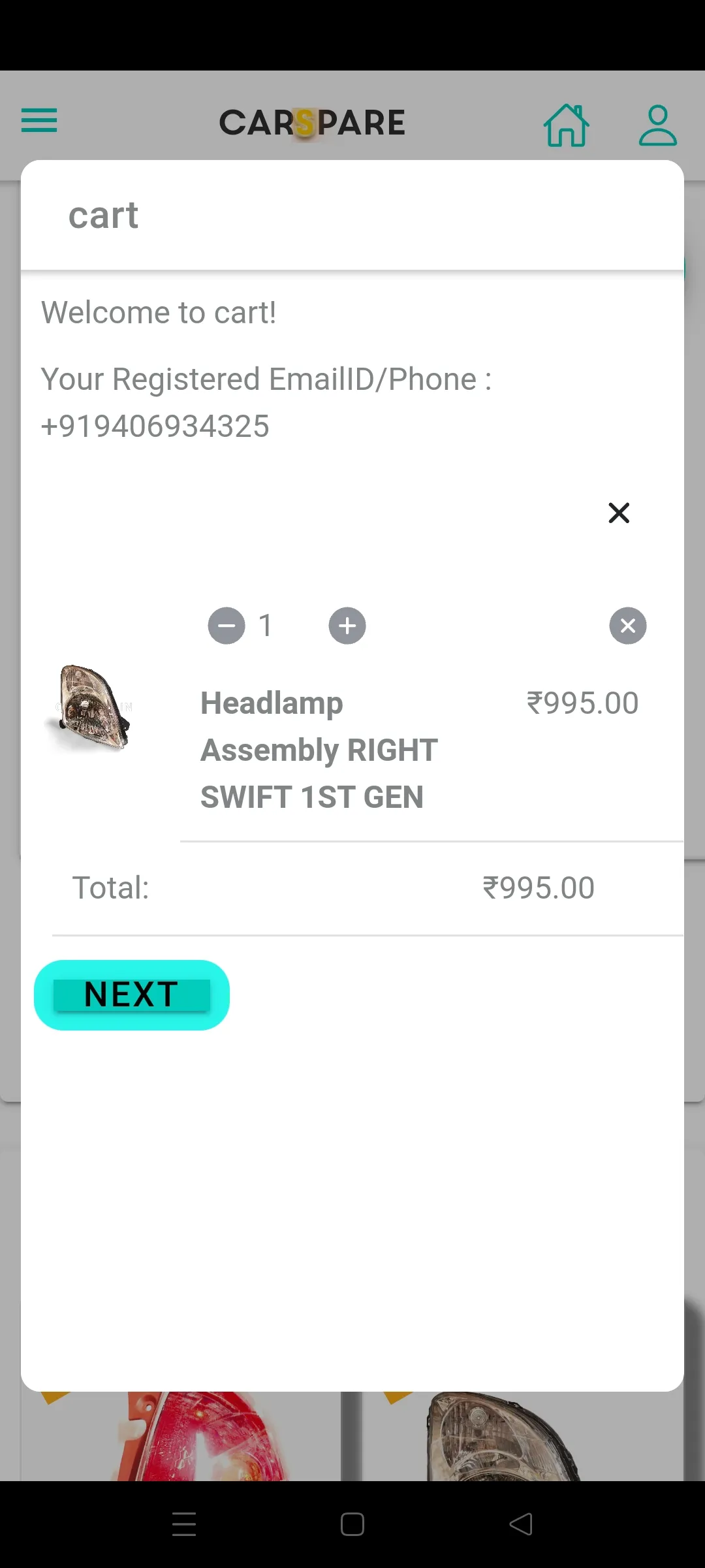 carspare | Indus Appstore | Screenshot